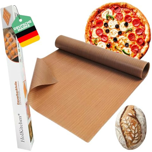 Dauerbackfolie Rolle - Premium Wiederverwendbares Backpapier - Dauerbackmatte - Hitzebeständig, Zuschneidbar, Antihaftbeschichtet, Spülmaschinenfest (Rolle 220x40 cm)