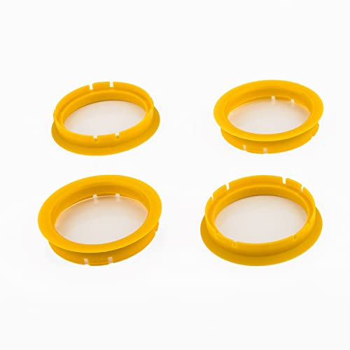 LST 4x Zentrier Distanzringe Gelb für Alufelgen Ø 70,0 mm - Ø 60,1 mm