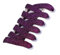 GIVBRO Lacets de chaussures à paillettes tressés plats - Accessoires de chaussures pour chaussures de marche décontractées - Décoration de baskets - Violet - 120 cm