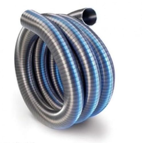 Tuyau flexible en acier inoxydable pour cheminées, dimensions variables (diamètre 200 mm, 1)