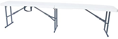 Habitat et Jardin Banc Pliant Foldy - 183 x 28 x 43 cm - Blanc