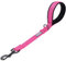 VIVAGLORY Kurzführer Hund Hundeleine Kurz Kurze Leine Hund Nylonleine Hundeleine Mittelgroße Große Hunde Kurzführer Hund Metallclip Hundeleine mit Kurzführer, 46 cm Länge 2,5 cm Breite, Pink