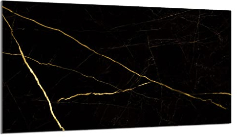 Herdabdeckplatte 90x52 cm Ceranfeldabdeckung Marmor Golden