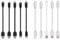 JuSoFU 10-Pack Multi Short USB Cables & TypeC-C Cables for Charging Stations Compatible/w iPhone16/15, iPhone5-14/ iPads/iPad mini/iPad Pros/Samsung Moblies & Tablets/Pixel & Nexus/HTC/Sony(White)