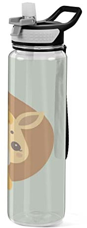 linqin Niedliche Pony Herren Basketball Wasserflasche für Damen Jungen Mädchen BPA-freie Wasserflasche