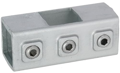 Rohrverbinder Kreuzverbinder 180°, durchlaufend, für Quadratrohr 40 mm AVERDE
