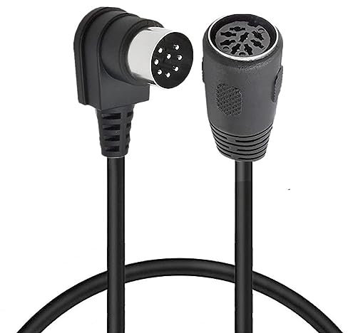 HUHANGGod Cavo di prolunga DIN a 8 pin, MIDI a 8 pin maschio da 90 gradi a femmina, cavo audio per altoparlante con spina DIN a 8 pin, per Bang Olufsen PowerLink MK2 (0,5 metri)