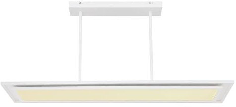 GLOBO LED Hängeleuchte Pendellampe Tageslichtlampe, Metall weiß, dimmbar RGB Farbwechsel Fernbedienung CCT Memory/- Nachtlichtfunktion, 5160lm 2700-6500K warmweiß-kaltweiß, L 114,5cm