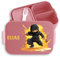 Kinder Bento Box Midi Lunchbox für Mepal Bentobox - Ninja Schattenkrieger Kampfstil - 900 ml - Rosa - jausenbox junge schule brotbox brotdose vesperbox brotzeitbox brotbüchse brotdosen schulbox