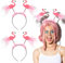 Chuangdi 2 Stück Karneval Haarreifen Kopfschmuck Niedliche Stirnbänder Haarschmuck für Erwachsene Weihnachten Party Kostüm Accessoires(Rosa,Flamingo)