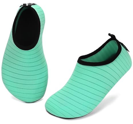 SAGUARO Badeschuhe Kinder Wasserschuhe Kleinkind Schwimmschuhe Strandschuhe Jungen Mädchen Aquaschuhe für Strand Schwimmbad, Mint Grün, 28/29 EU