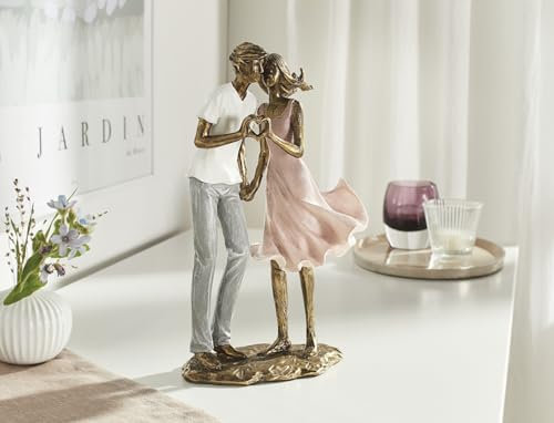 Dekofigur Liebespaar Nostalgie in Bronze Optik, 24 cm hoch, Mann und Frau, stehend