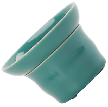PRETYZOOM Juego De Embudo Y Filtro De Té De Cerámica Accesorios De Té Para El Hogar Y La Oficina Con Colador De Té Verde