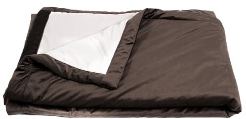 bo&flash Designer Decke Philadelphia Taupe – Kuscheldecke 150x200 cm – Flauschige Kuscheldecke fürs Sofa – Gemütliche Kuscheldecke mit Satinpaspel – Winterdecke in Premium-Qualität
