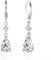 ALEXCRAFT Zirkonia Tropfen Ohrringe Silber 925 Hängend Damen Drop Dangle Leaveback Earrings Geschenk für Frauen Freundin Mama Mädchen