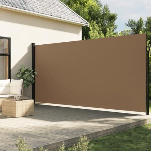 Gecheer Tenda da Sole Laterale Retrattile Tortora 200x300 cm,Tenda,da Sole,Laterale,Retrattile,Estensibile,per Terrazzo,Patio,Tenda Paravento Esterno,Tenda da Sole Estensibile,J4004364