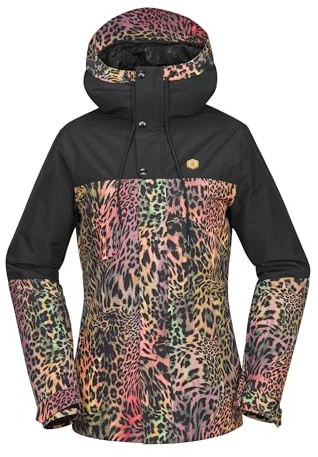 Volcom Damen Bolt Isolierte Snowboard Ski Winter Kapuzenjacke Schneejacke, Acid S5, L