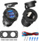 (4USB) Aluminium 12V USB C Steckdose 78W 4-Port kfz Ladegerät, Dual PD 30W und Dual QC 18W Auto USB dose 12 Volt Einbau Zigarettenanzünder Stecker mit Voltmeter Geeignet für Boot LKW Motorrad