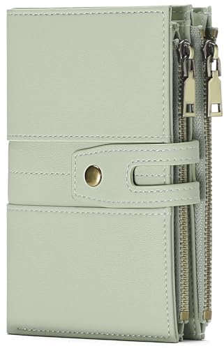 GAEKEAO Petit Portefeuille Femme Portefeuille en Cuir avec Fenêtre pour Cartes de Crédit et Cartes d'identité