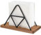 Serviettenhalter,Serviettenspender, Metall-Serviettenhalter, Serviettenhalter edelstahl,Holz-Serviettenhalter,Dreieckiger Serviettenhalter, Küche, Esstisch,1 Stück