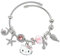 TOEECY Armband für Mädchen Hello Kitty Katzen Liebe Bettelarmband Verstellbares Charm Armbänder Cartoon Anime Freundschaft Armband Schmuck Geschenk für Damen Frauen Kinder (Rosa A)