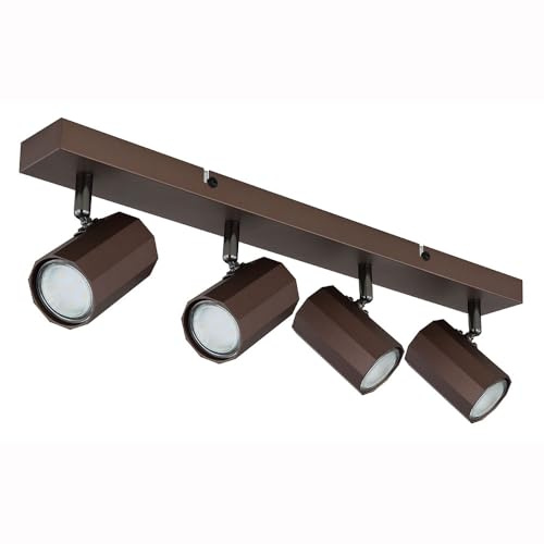 Ceiling Light Living Room Lamp Swivelling Bronze 4 Bulbs Length 54 cm