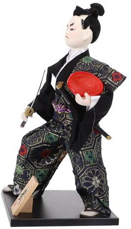 Supvox Traditionelle Samurai-Figur Japanische Dekoration Für Schreibtisch Handgefertigtes Samurai-doll Ornament Für Home Decor Für Freunde Und Familie