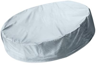 Perfeclan Cubierta Redonda para Piscina, Impermeable de Tela Oxford, para Arenero, Playa, Jardín y Exteriores, Diámetro 162cm