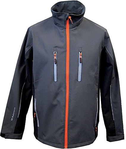 Terratrend Job 61270-l-6310 Größe L Herren Softshell Jacke – Dunkelgrau/Schwarz
