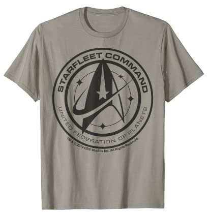 Star Trek Discovery Starfleet Command Pin Graphic T-Shirt T-Shirt