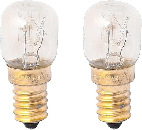 Lampadina Per Forno A 300°, Luce Gialla, 15W, T25-2 Pz