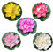 Künstliche Lotus Kunststoff Schwimm für Teich Aquarium Pool Ornamente 10 cm 5 Stück