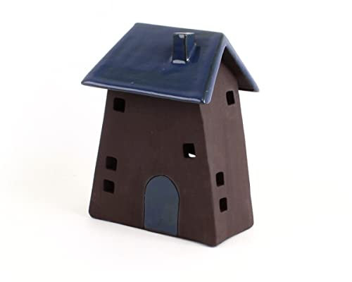 31-261 - Großes Haus für Teelicht aus schwarzem Ton