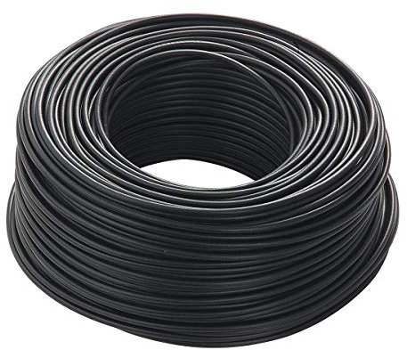 FILO CAVO ELETTRICO UNIPOLARE 1x10 MM 10 FS17 CORDINA NERO VARIE MISURE (100 metri)