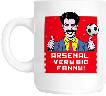 Charisma creative Arsenal fan Borat Novelty Ceramic Fun Mug
