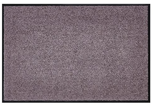 andiamo Premium-Fußmatte Wash & Clean - langlebige Schmutzfangmatte Hauseingang - als Fußmatte innen oder als Fußabtreter im überdachten Außenbereich - saugstarker Fußabstreifer 90 x 150 cm Taupe