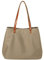 FANDARE Vintage Handtaschen Damen Schultertasche Henkeltasche Tragetasche Wasserdicht Nylon Frauen Schulranzen Arbeitstasche für 15 Zoll Laptop Reisen Arbeit Khaki L