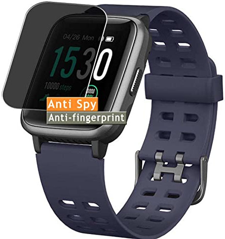 Vaxson Anti Spy Schutzfolie kompatibel mit TEMINICE Glymnis TOMSHOO Idealroyal HAFURY 1.3 ID205L smartwatch Smart Watch folien Displayschutzfolie ( nicht Panzer Schutz Glas folie SchutzGlas ) Neue