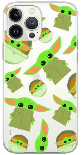 ERT GROUP mobile phone case for iPhone 13 PRO original and officially licensed Star Wars pattern Baby Yoda 006 optimally adapted to the shape of the mobile phone, partially transparent