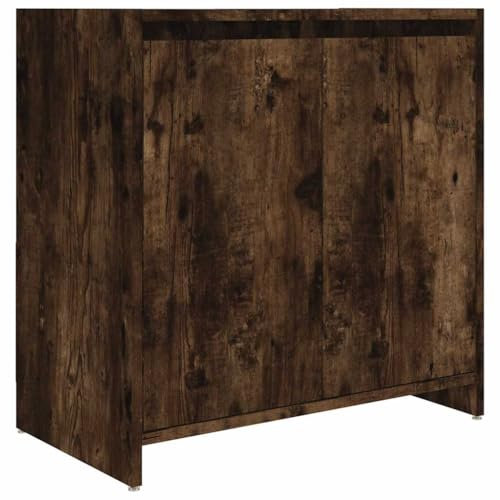vidaXL Badschrank, Waschtischunterschrank mit viel Stauraum, Schrank für Badezimmer, Badezimmerschrank Waschtischunterschrank, Räuchereiche Holzwerkstoff