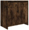 vidaXL Badschrank, Waschtischunterschrank mit viel Stauraum, Schrank für Badezimmer, Badezimmerschrank Waschtischunterschrank, Räuchereiche Holzwerkstoff