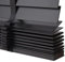 Venetian Wooden Blinds, Black, 50mm Slats, Multiple Sizes 45-140cm Wide, Solid Wood for Indoor Outdoor, Blackout, W×H-120x140cm/47x55in