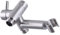 Massiver Metall Duscharm Umsteller mit Handbrause Halterung für Handbrause Duschkopf 3-Wege Badezimmer Universal Duschsystem Ersatzteil (gebürstetes Nickel)