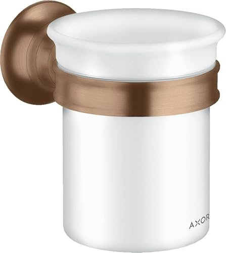 hansgrohe AXOR Montreux Zahnputzbecher, 42134310, Farbe: Polished Red Gold
