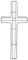 DOITOOL Garland Hoop Nativity Decor Floral Decor Metal Wreath Cross Metal Wreath Frame Cross Metal Wire Wreath Holiday Cross Decor Wreath Frame Accessories Iron Frame Wreath Making Ring