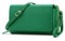 Peacocktion Damen Umhängetasche, Kleine Crossbody Taschen Schultertasche, Handgelenkstaschen Geldbörse mit Crossbody und Handgelenk 2 Riemen, Handytasche zum Umhängen mit Kartenhalter, 01-Dunkel Grün