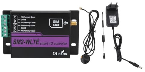 4G GSM-Fernschalter-Controller, 2-Kanal-Relaisschalter, Temperatur- und Luftfeuchtigkeitsüberwachung mit APP und SMS-Alarm, Autos, LED-Leuchten Mehr