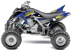 Deko-Set Quad Flow Yamaha 700 Raptor gelb (2006-2012)