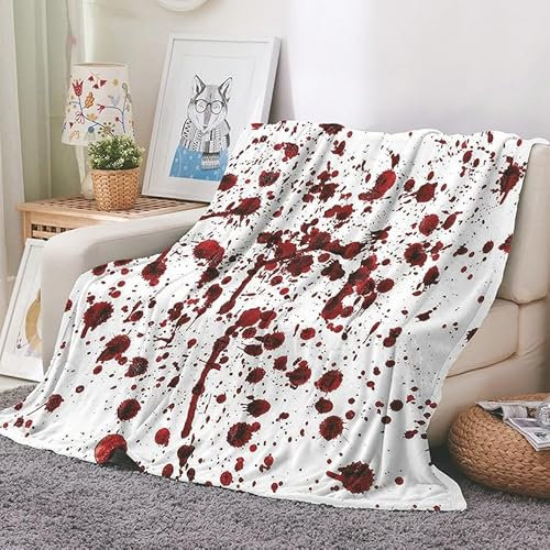 EHOMERY Kuscheldecke Für Mama Decken Verstauen New York Kuscheldecke Decken Für Die Couch Blut Klimaanlagen-Decke Dekorative Weiche Kuscheldecken Rot 100x70cm
