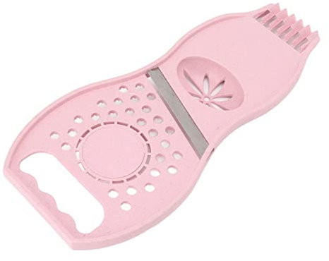 Fruit Parer - Exprimidor de limón 3 en 1, multifunción, acero inoxidable, antioxidante, cortador de verduras (rosa)